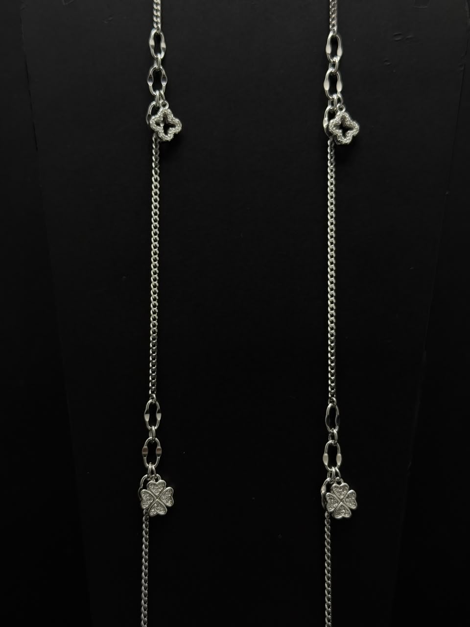 Luxury Double Clover Charm Anklet #646