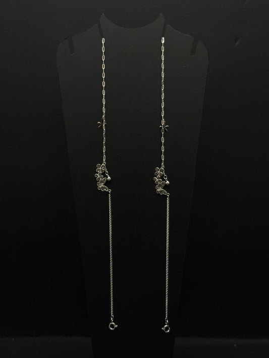 Elegant Butterfly Bead Drop Ankle #594