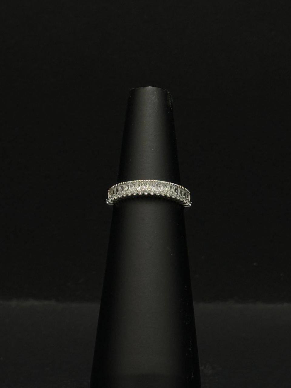 Crystal Halo Linear Ring #610