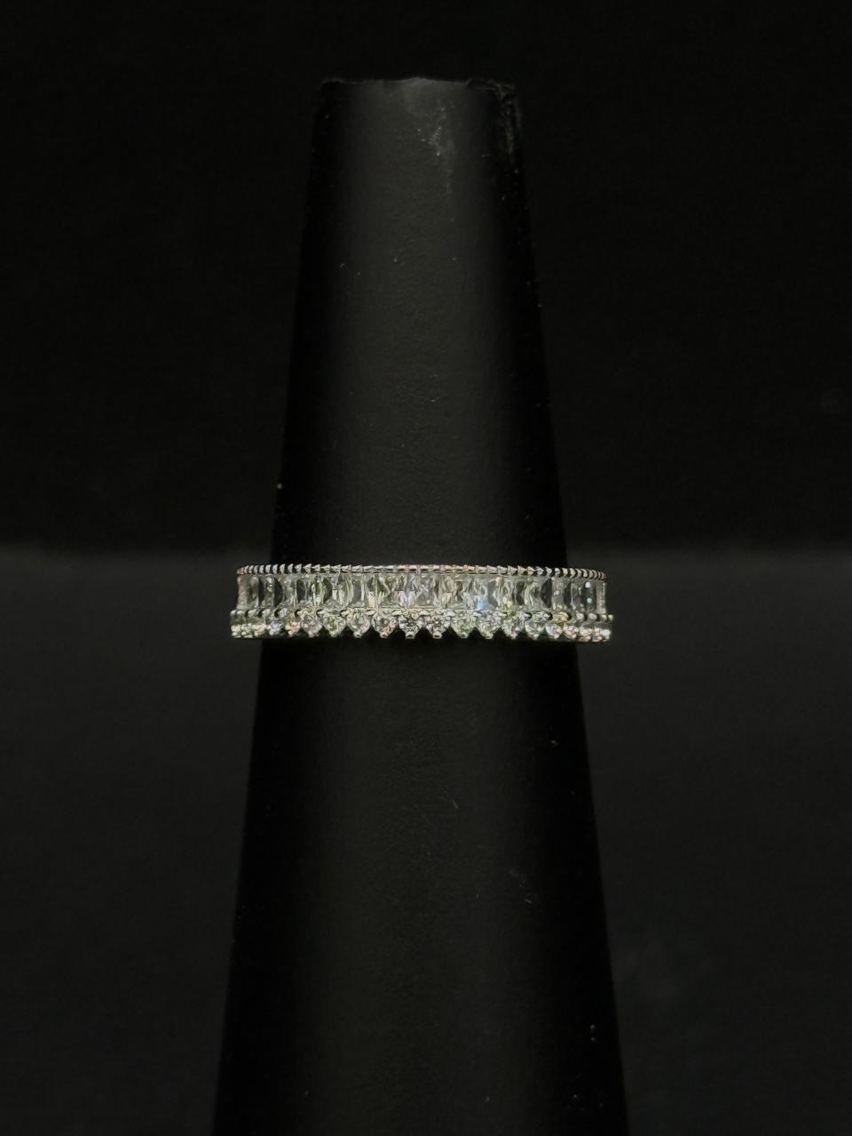 Crystal Halo Linear Ring #610