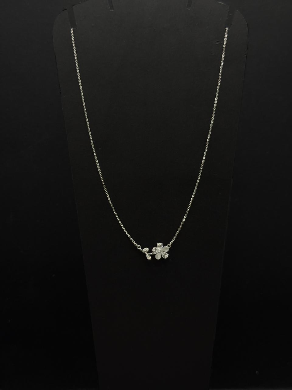 Blossom & Vine Silver Chain Pendant #625