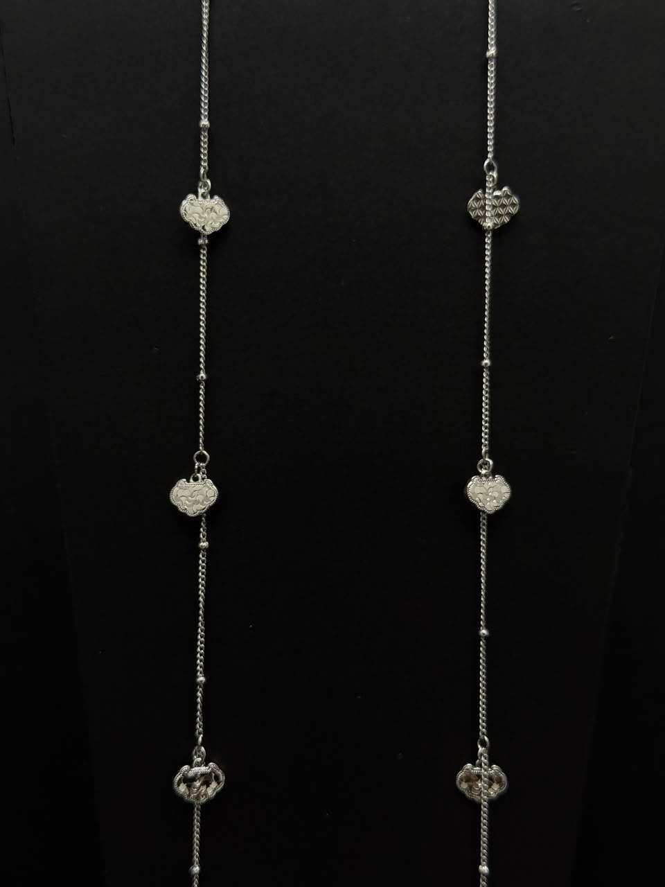Elegant Triple Heart Charm Anklet #645