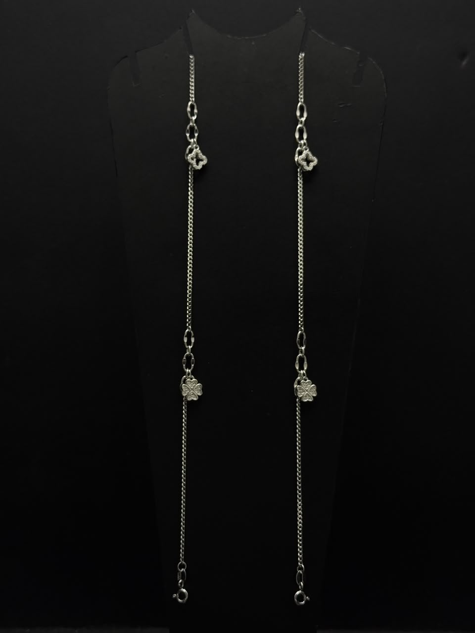Luxury Double Clover Charm Anklet #646