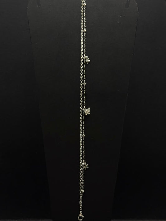 Elegant Butterfly Charm Anklet #643
